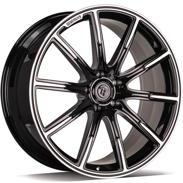 seventy9 MF.11 Black Front Polished R23 10J 5x130 ET30 - nuotrauka 1