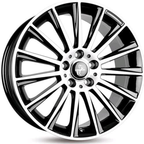 Keskin Tuning KT18 Black Front Polish R20 8.5J 5x112 ET42 - nuotrauka 1