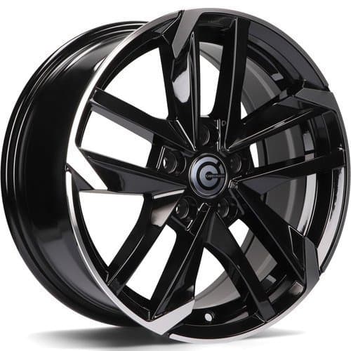 Carbonado Rennes Black Front Polished R17 7.5J 5x108 ET45 - nuotrauka 1