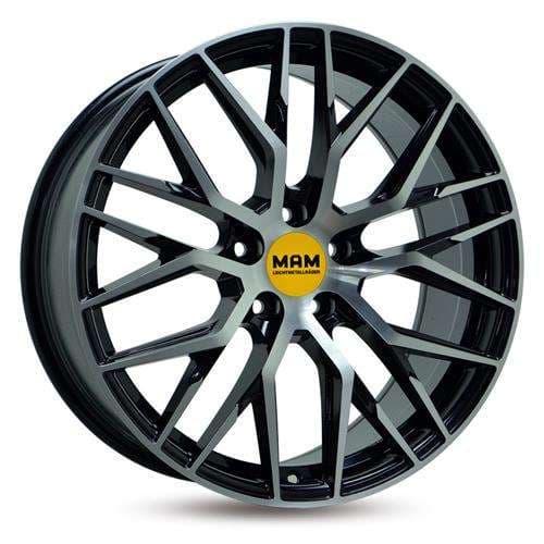 MAM RS4 Black Front Polish R19 8.5J 5x112 ET45 - nuotrauka 1