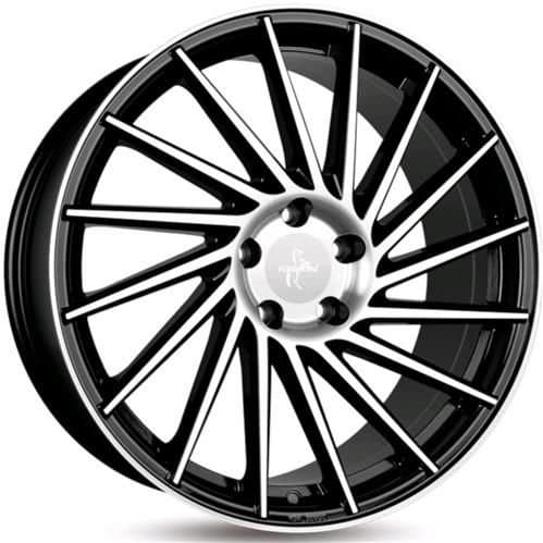 Keskin Tuning KT17 Black Front Polish R18 8J 5x112 ET45 - nuotrauka 1