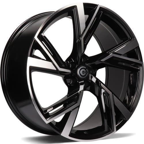 Carbonado Rich Black Front Polished R19 8.5J 5x112 ET35 - nuotrauka 1