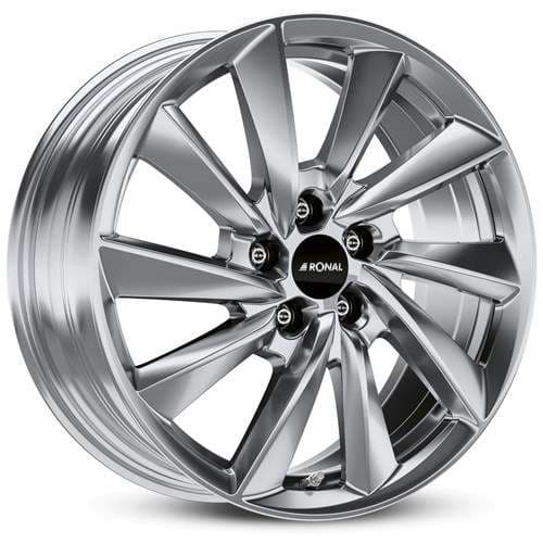 Ronal R70 Platinum Silver R18 7.5J 5x112 ET45 - nuotrauka 1