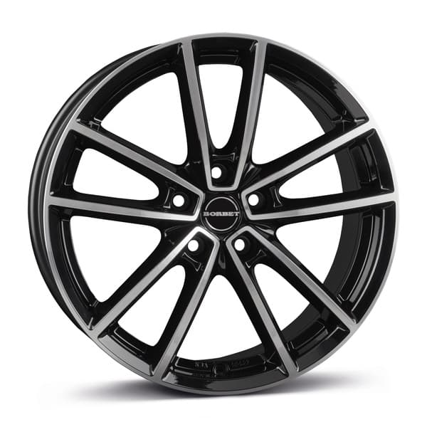 Borbet W Black Polished Glossy R20 8J 5x114.3 ET36 - nuotrauka 1