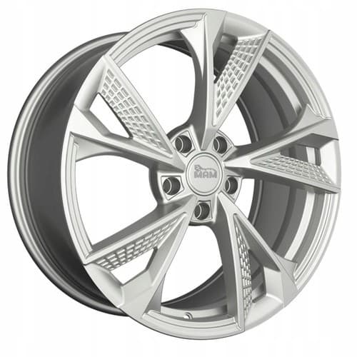 MAM RS6 Silver Painted R18 8J 5x120 ET35 - nuotrauka 1