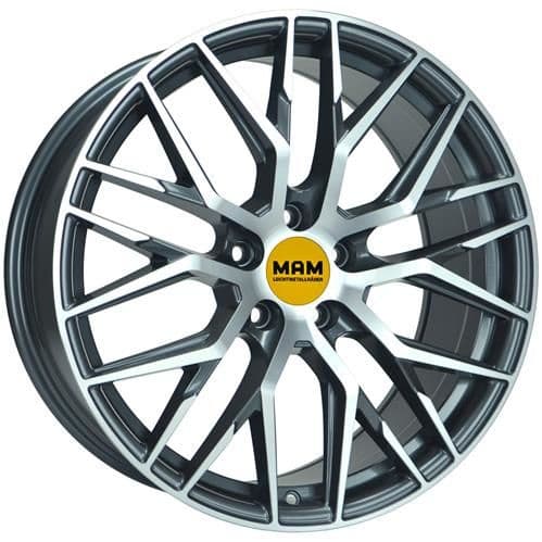 MAM RS4 Palladium front polish R19 8.5J 5x108 ET45 - nuotrauka 1