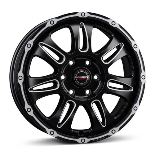 Borbet CW8 Black Rim Window Polished Matt R18 8J 5x114.3 ET38 - nuotrauka 1
