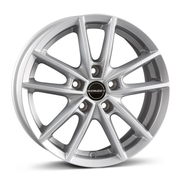 Borbet W Crystal silver R17 7J 5x112 ET43 - nuotrauka 1