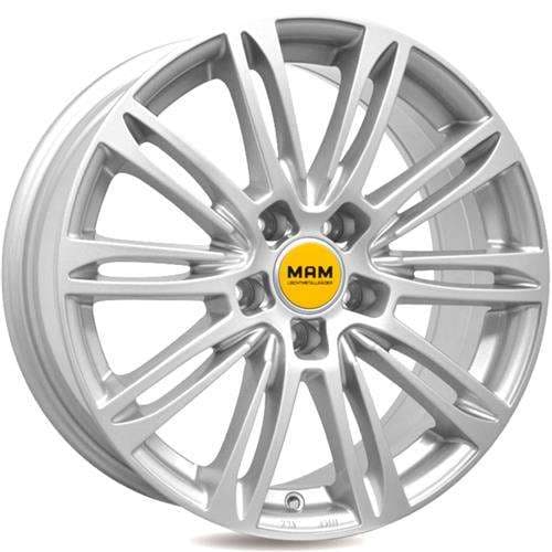 MAM A4 Silver painted R19 8J 5x112 ET30 - nuotrauka 1