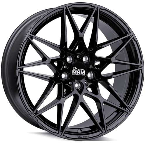 MAM B2N Black painted R19 8.5J 5x120 ET35 - nuotrauka 1
