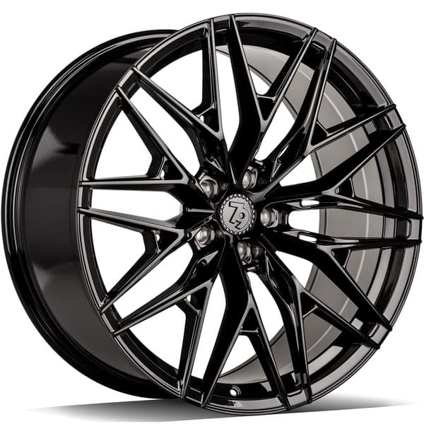 seventy9 SCF-1 Black Glossy R21 9.5J 5x112 ET25 - nuotrauka 1