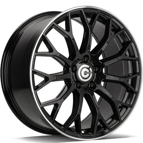 Carbonado Expert Black Glossy Lip Polished R19 8J 5x112 ET35 - nuotrauka 1