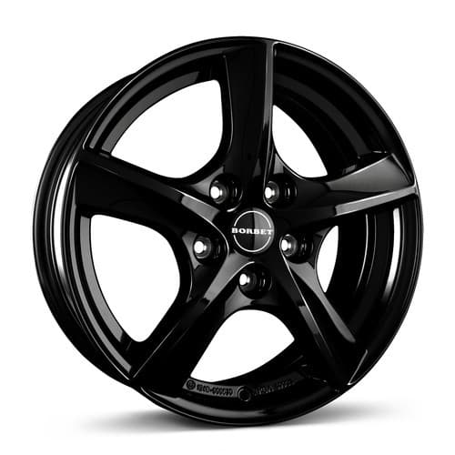 Borbet TL Black Glossy R15 5.5J 5x100 ET40 - nuotrauka 1
