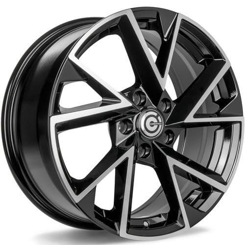 Carbonado Summer Black Front Polished R17 7J 5x112 ET40 - nuotrauka 1