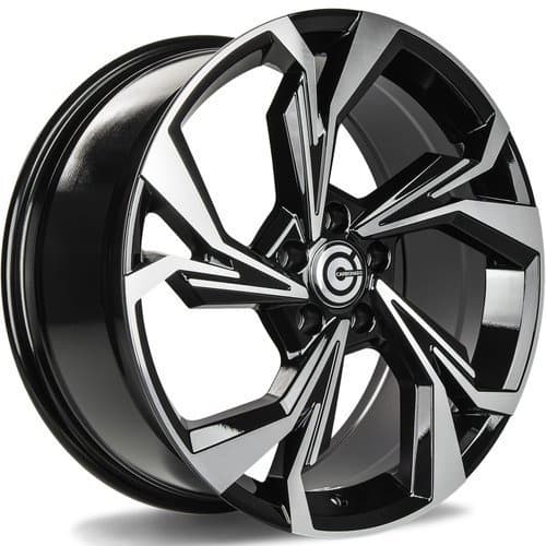 Carbonado Slingshot Black Front Polished R18 8J 5x112 ET45 - nuotrauka 1