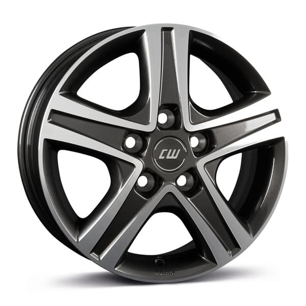 Borbet CWD Mistral anthracite glossy polished R16 6J 5x130 ET68 - nuotrauka 1