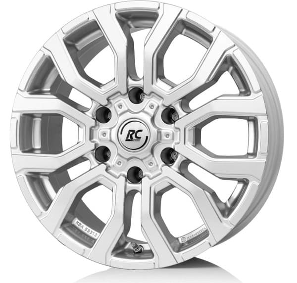 RC-Design RC35 Kristallsilber Lackiert R17 6.5J 6x130 ET54 - nuotrauka 1