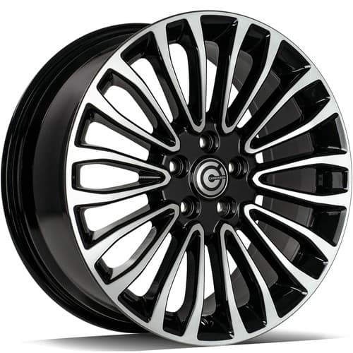 Carbonado Ohio Black Front Polished R17 7J 5x108 ET50 - nuotrauka 1
