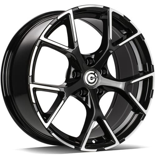 Carbonado River Black Front Polished R18 8J 5x112 ET45 - nuotrauka 1