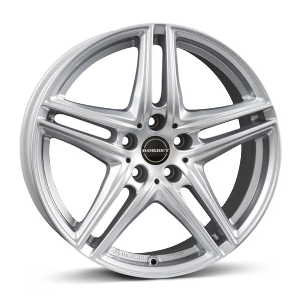 Borbet XR Brilliant Silver R18 8J 5x112 ET31 - nuotrauka 1