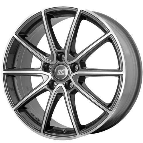 RC-Design RC32 Himalaya-Grey Front-Poliert R19 8.5J 5x112 ET47.5 - nuotrauka 1