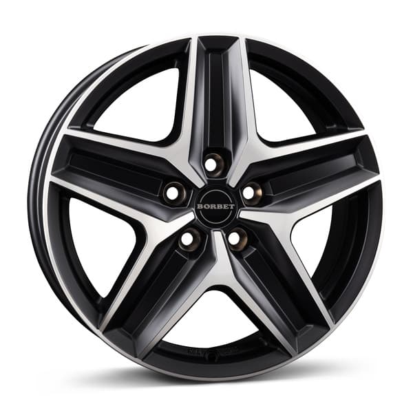 Borbet CWZ Black Polished Matt R18 7.5J 5x120 ET53 - nuotrauka 1
